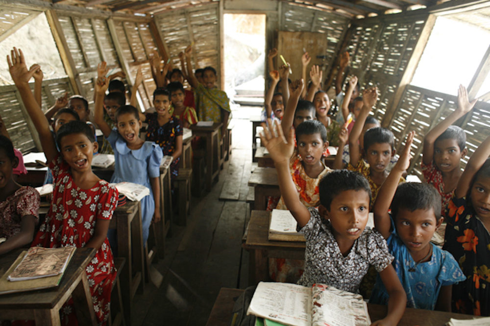 Floating schools mean classes continue during floods in